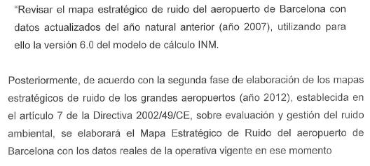 Enmienda del PSOE a la proposici&oacute;n no de Ley de ERC solicitando que el mapa de ruido del aeropuerto del Prat se haga con la versi&oacute;n 6 del INM
